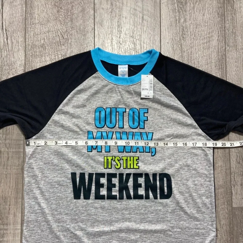 The Children’s Place XXL 16 Kids Pajama Top Out Of My Way On The Weekend‎